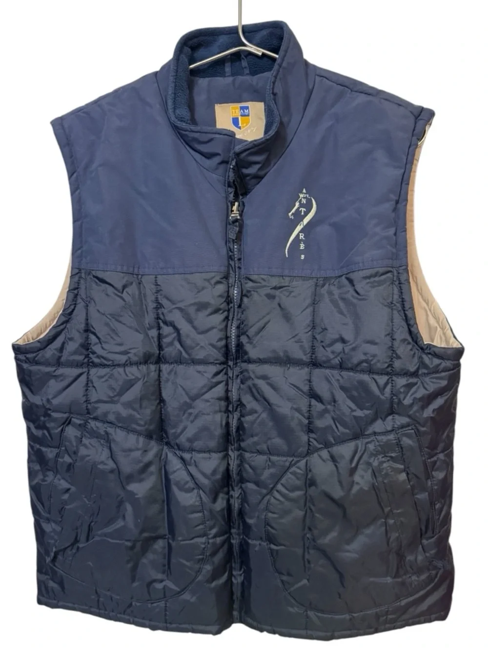 Antares Sellier France Equestrian Navy Quilted Women’s XL Vest MINTY - Picture 2 of 6